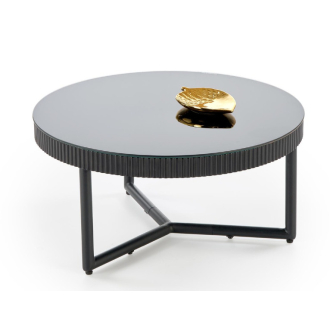 Cosmo S Kerek Dohányzóasztal fekete