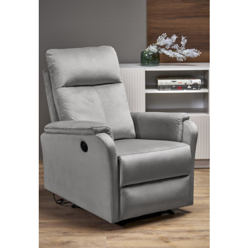 CROCUS elektromos relaxfotel szürke
