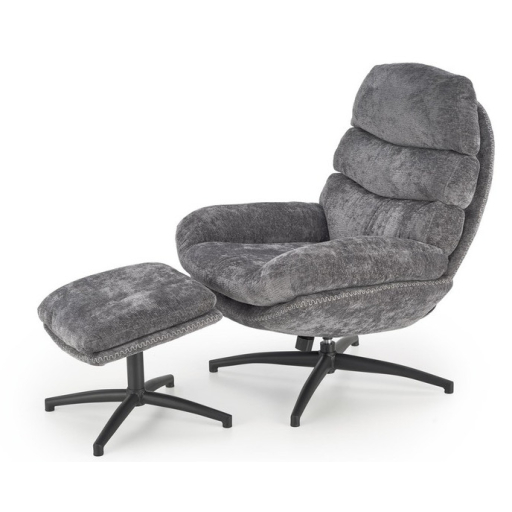 Dario fotel lábtartóval és hintázó funkcióval szürke