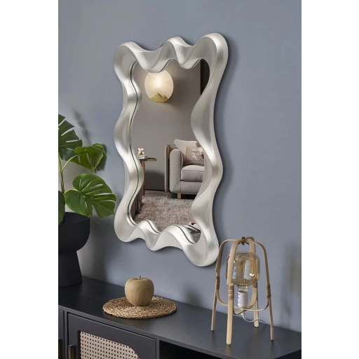 Deco falitükör antik ezüst