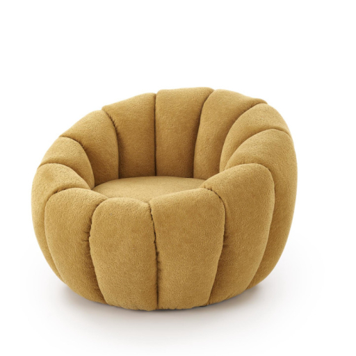 Gaspar 2 fotel mustársárga