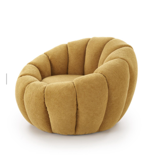 Gaspar 2 fotel mustársárga