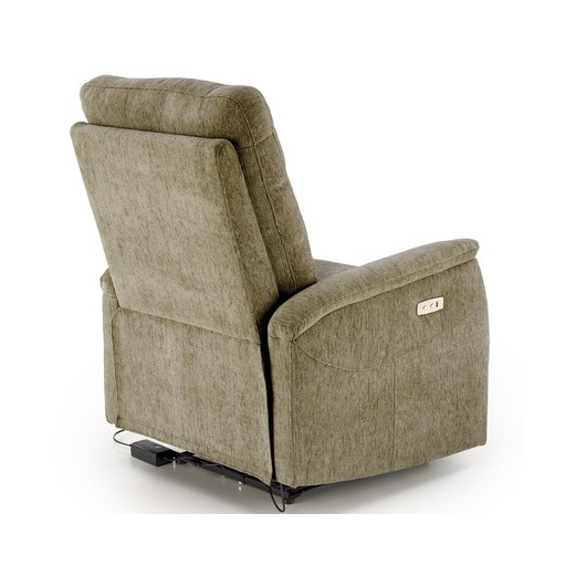 JAMAL elektromos relax fotel olajzöld