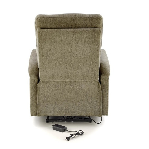 JAMAL elektromos relax fotel olajzöld