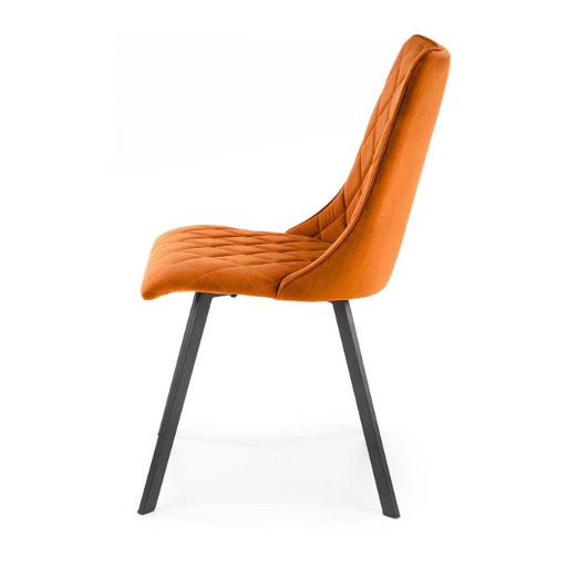 K-450 étkezőszék fahéj bársony szövet