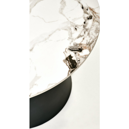 Magneta dohányzóasztal szett fehér márvány/fekete