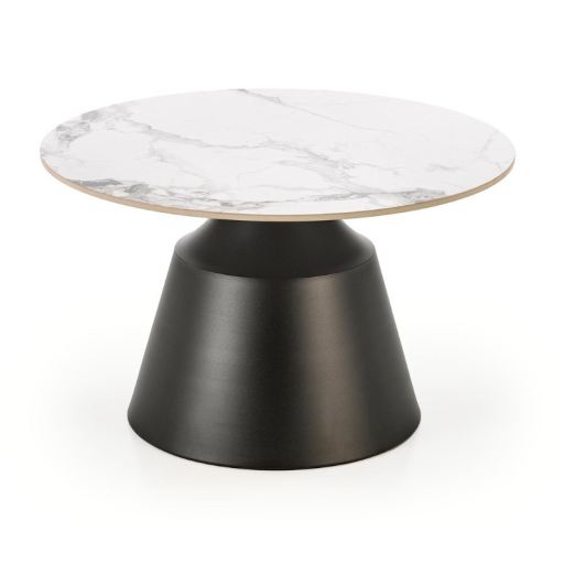 Magneta dohányzóasztal szett fehér márvány/fekete