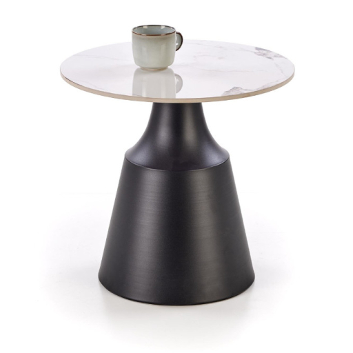 Magneta dohányzóasztal szett fehér márvány/fekete