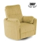 Pegas dönthető és forgatható fotel mustársárga