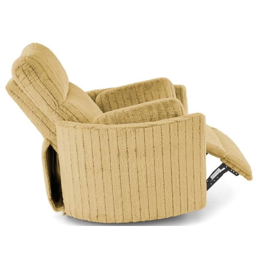 Pegas dönthető és forgatható fotel mustársárga