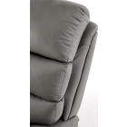 Perus dönthető szürke fotel pohártartóval