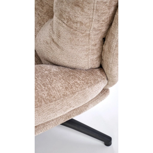 PESTO hintázható fotel puffal bézs