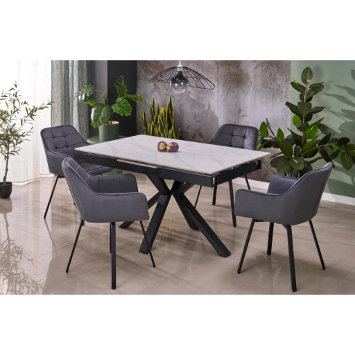 Platan bővíthető étkezőasztal fehér 140-180cm