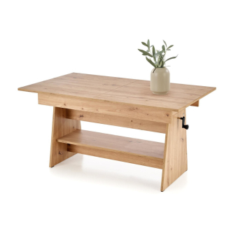 Erika bővíthető dohányzóasztal kézműves tölgy