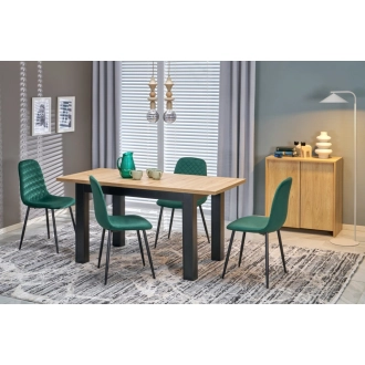 Gizmo bővíthető étkezőasztal 120-160cm tölgy/fekete