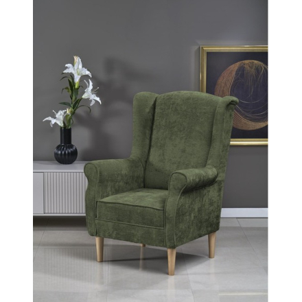 Hermes fotel olíva