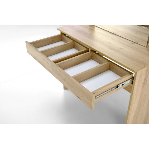 Hollywood artisan tölgy fésülködő/sminkasztal