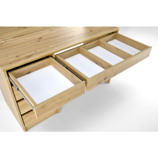 Hollywood XL fésülködő/sminkasztal artisan tölgy