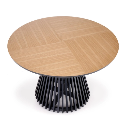 Miyaki étkezőasztal bükk, fekete 120cm