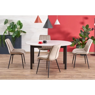 Ringo bővíthető  étkezőasztal kasmír/fekete 102-142cm