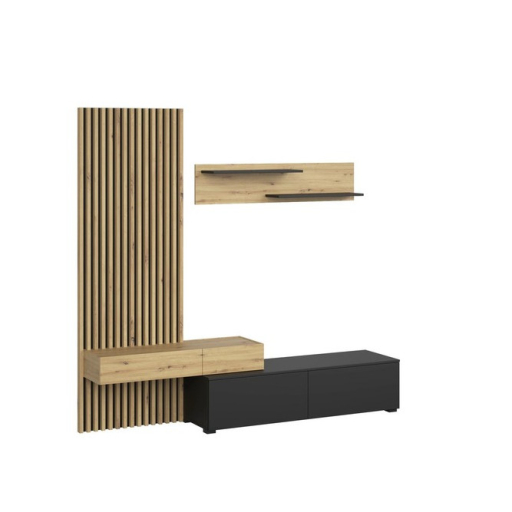 CAMINO szett kézműves tölgy, fekete