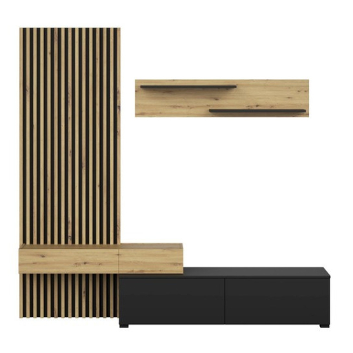 CAMINO szett kézműves tölgy, fekete