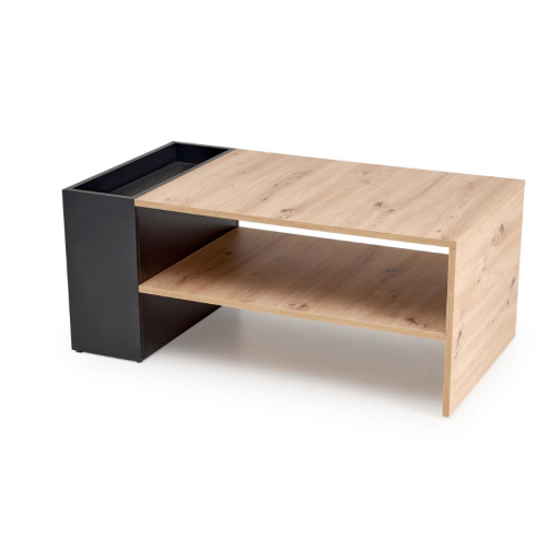 Murcia dohányzóasztal kézműves tölgy / fekete