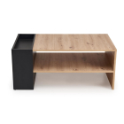 Murcia dohányzóasztal kézműves tölgy / fekete