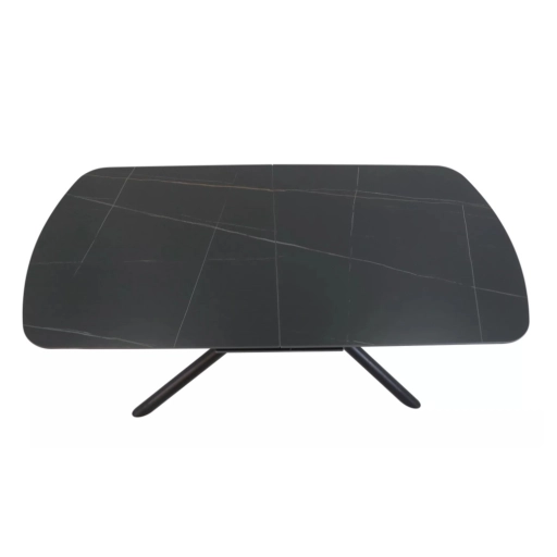 Vector bővíthető étkezőasztal fekete 160-200cm