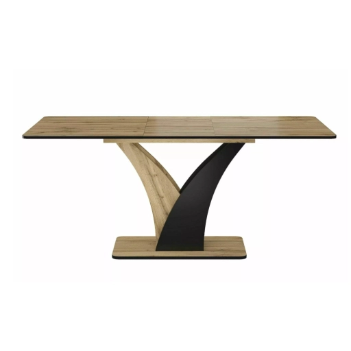 Vento bővíthető étkezőasztal tölgy/fekete 120-160 cm