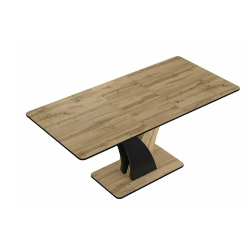 Vento bővíthető étkezőasztal tölgy/fekete 120-160 cm