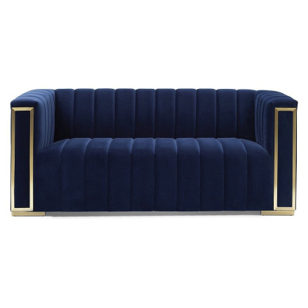 Vogue Velvet 2 személyes kanapé kék