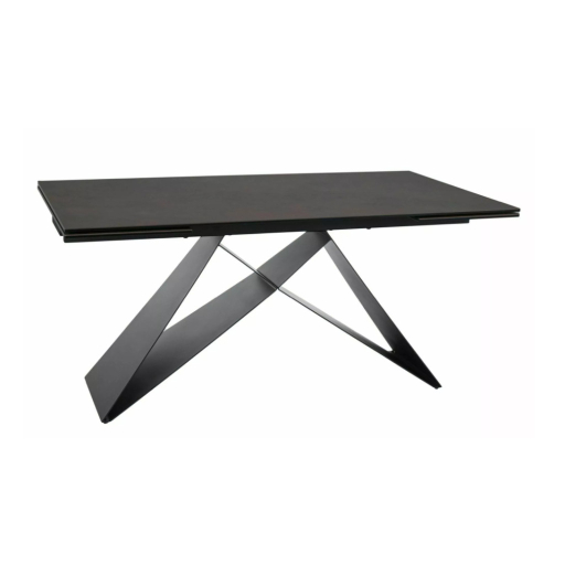 Westin bővíthető étkezőasztal kerámia matt barna 160-240cm