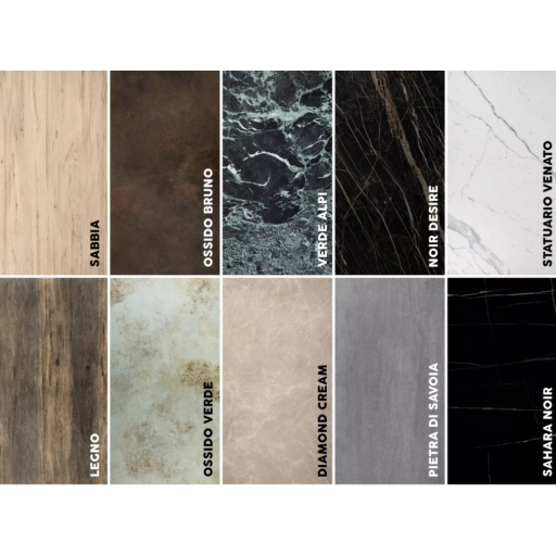 Westin bővíthető étkezőasztal kerámia matt barna 160-240cm