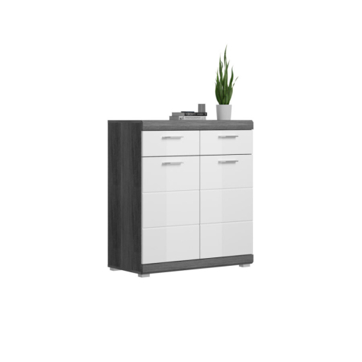 Scout cipősszekrény fehér magasfényű 