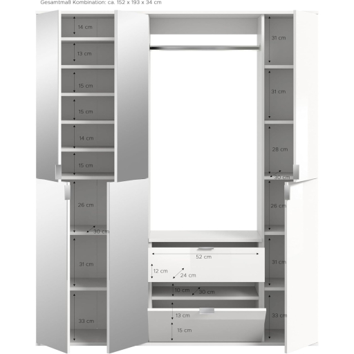 Project X13 kombinált szekrény