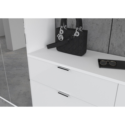 Project X  széles 2 ajtós komód fali polccal és akasztóval