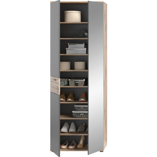 Mason előszobai gardrób szekrény nox tölgy - bazaltszürke