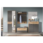 Mason cipőtároló pad nox tölgy - bazaltszürke