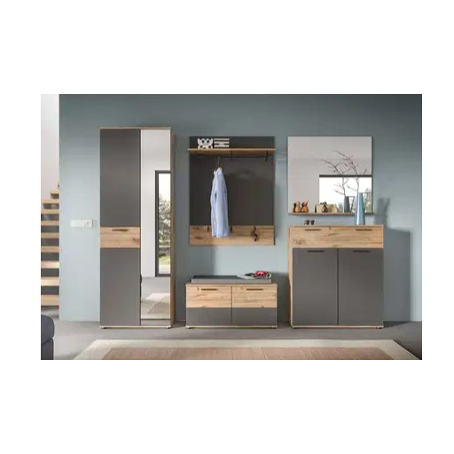 Mason cipőtároló pad nox tölgy - bazaltszürke