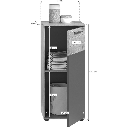 Mason kis állószekrény