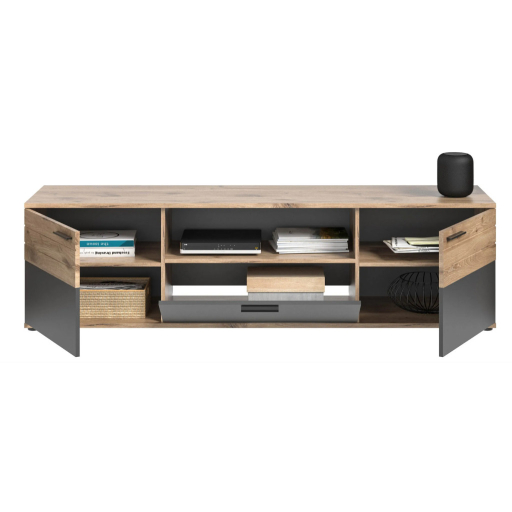 Mason Tv-szekrény nox tölgy - bazaltszürke