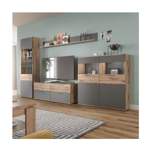 Mason fali polc nox tölgy - bazaltszürke