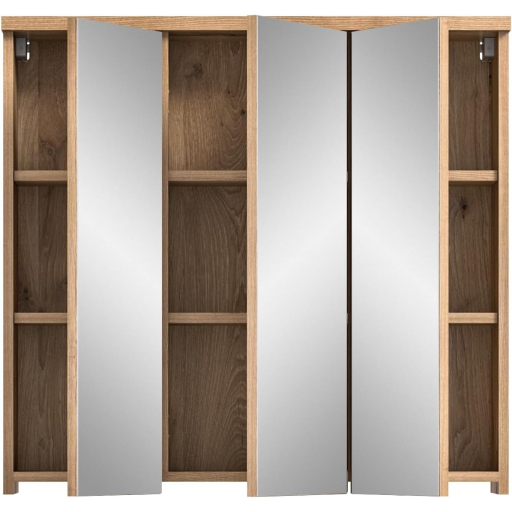 Grado tükrös fürdőszoba szekrény nox tölgy