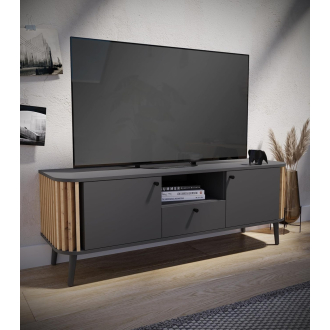 Pure 2 ajtós Tv-szekrény kézműves tölgy/szürke