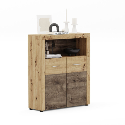 FLY magas komód kézműves tölgy