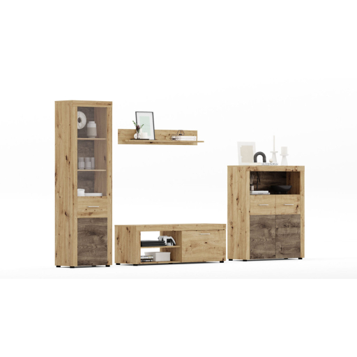 FLY magas komód kézműves tölgy