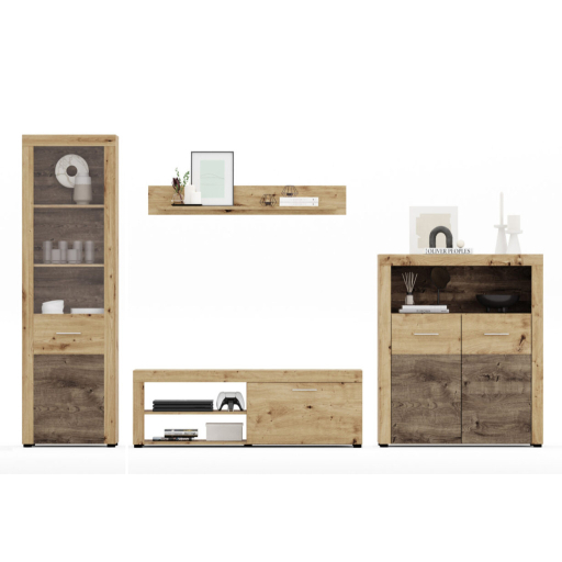 FLY alacsony komód kézműves tölgy