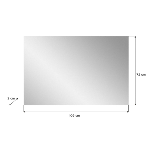 Prego fali tükör 110x71cm