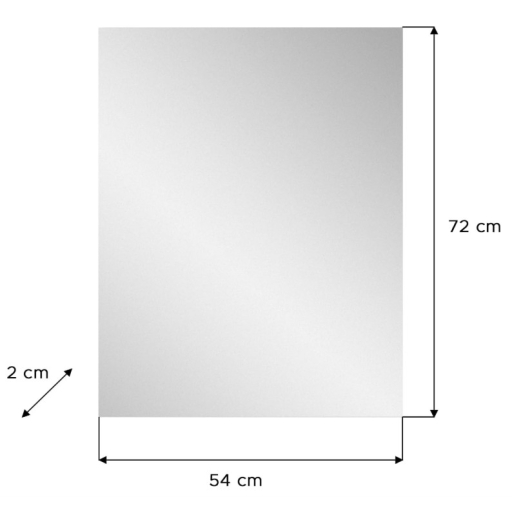 Prego fali tükör 55x71cm